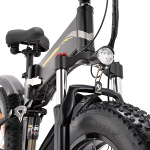26” Electric Foldable Fat Bike 500W 21SP Pedal Assisted Snow Bike H26