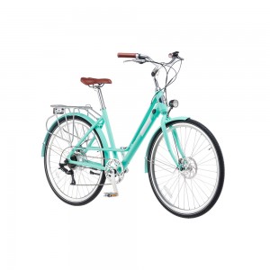 28” Urban 7SP Electric City Bike For Lady CL007D