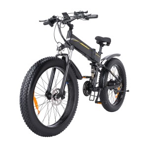 26” Electric Foldable Fat Bike 500W 21SP Pedal Assisted Snow Bike H26